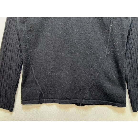 The North Face Women's Full Zip Cotton Jacket Long Sleeve Stretch Size XL Black - Picture 8 of 8